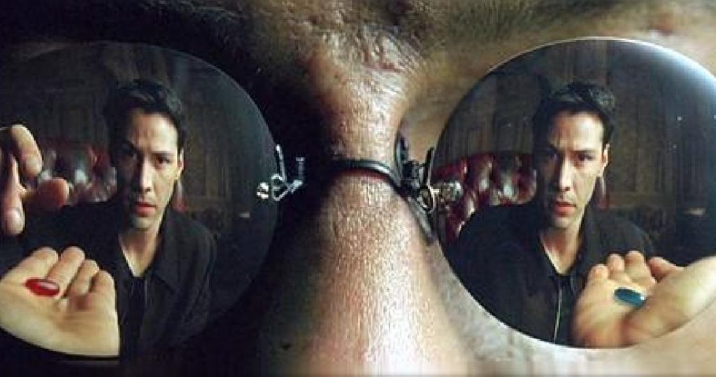 Kadr z filmu <em>Matrix</em>, 1999.